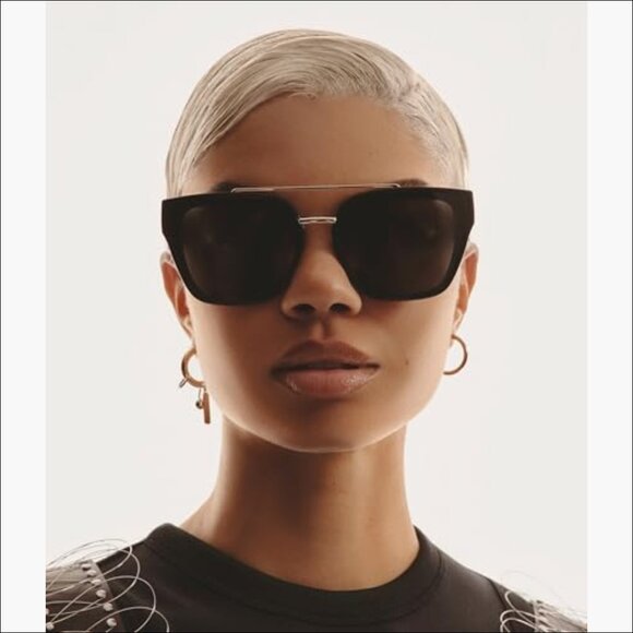 Oversized Square Sunglasses with UV Protected Lenses main image 5